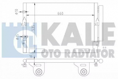 KALE OTO RADYATOR 342645 -  Конденсатор, кондиционер